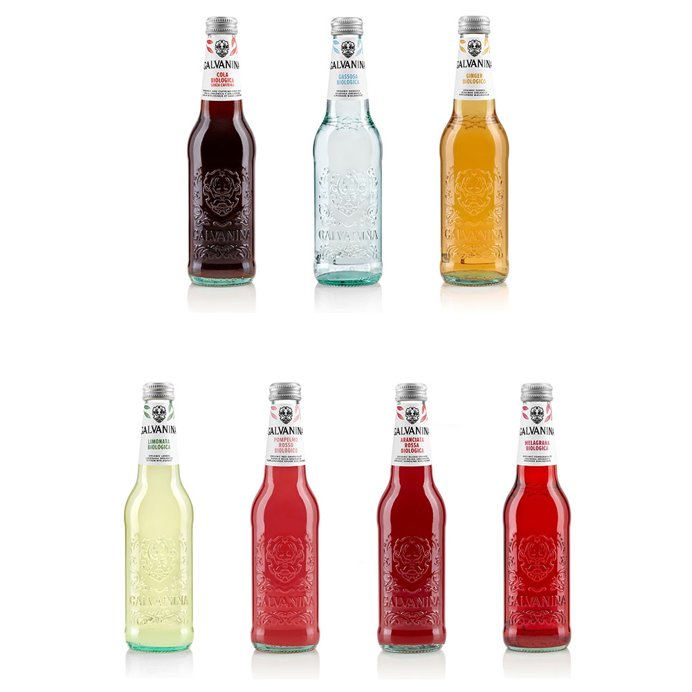 ガルバニーナ オーガニック ソーダ / 7種 アソート / 355ml / BOX / 12本入 / Galvanina Bio Century