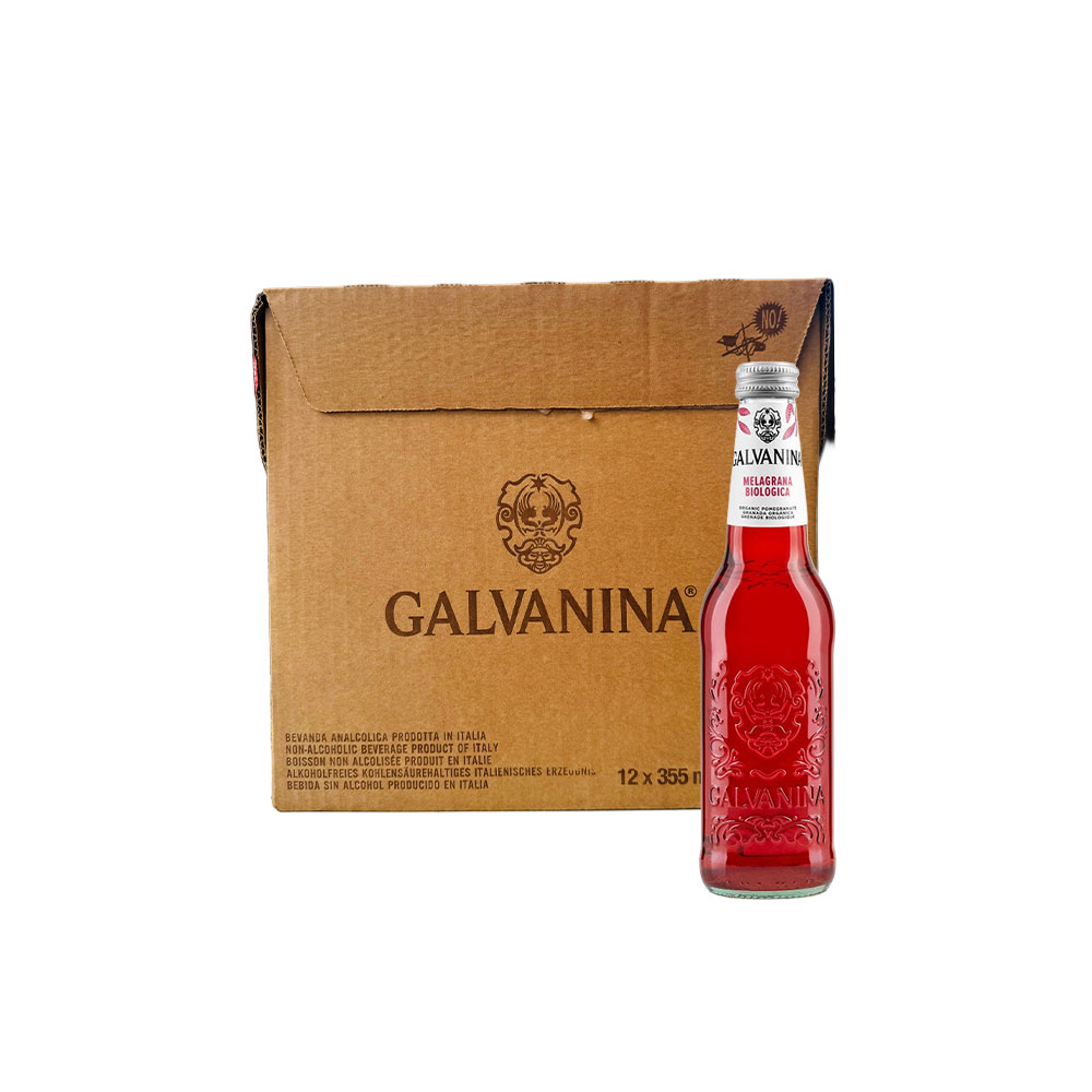 ガルバニーナ オーガニック ソーダ / メラグラーナ (ザクロ) / 355ml / BOX / 12本入 / Galvanina Century Bio
